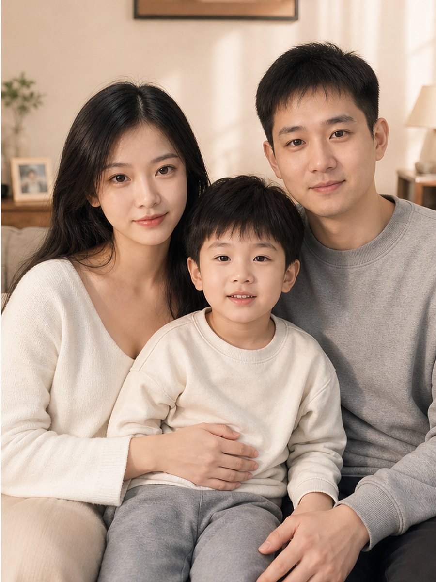 全家福精修 修图后