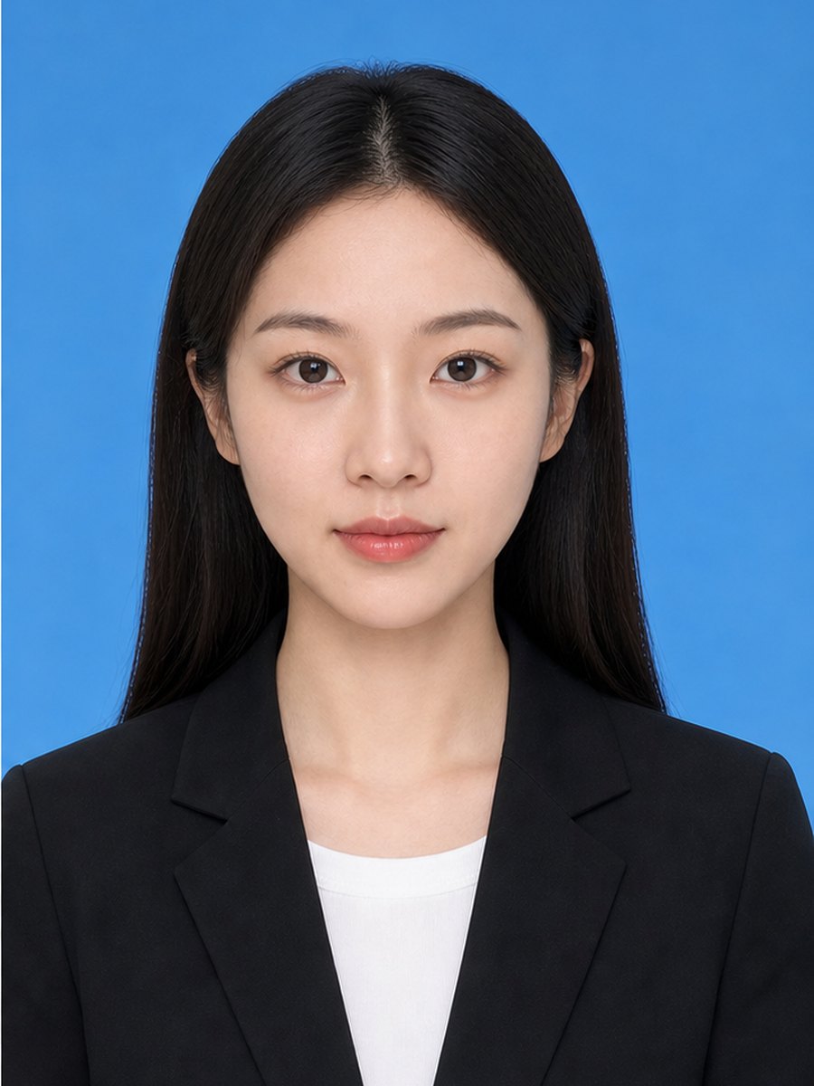 证件照换底 修图后