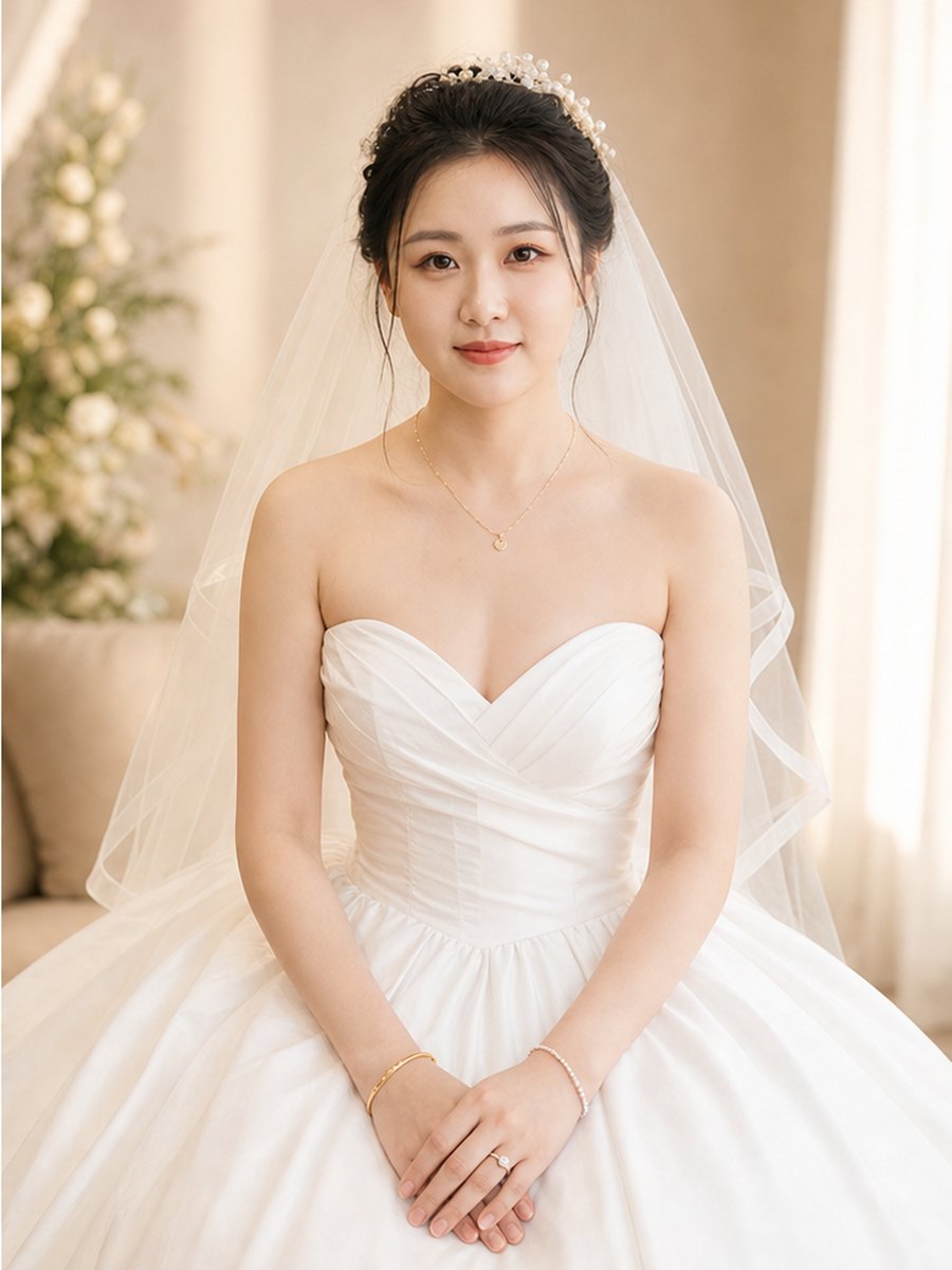 婚纱照精修 修图后