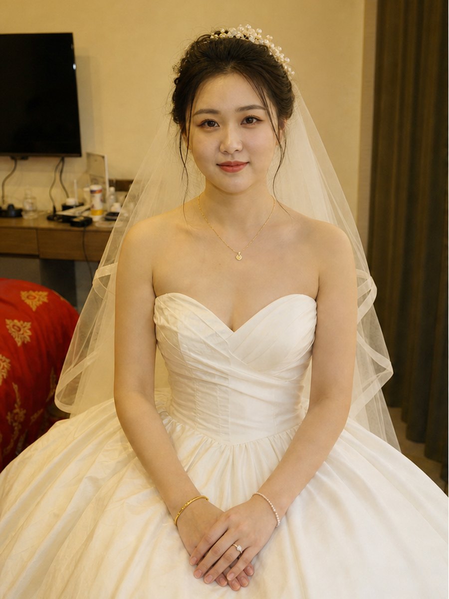 婚纱照精修 修图前